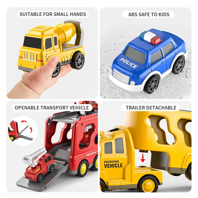 Bulldozer Truck Model Set