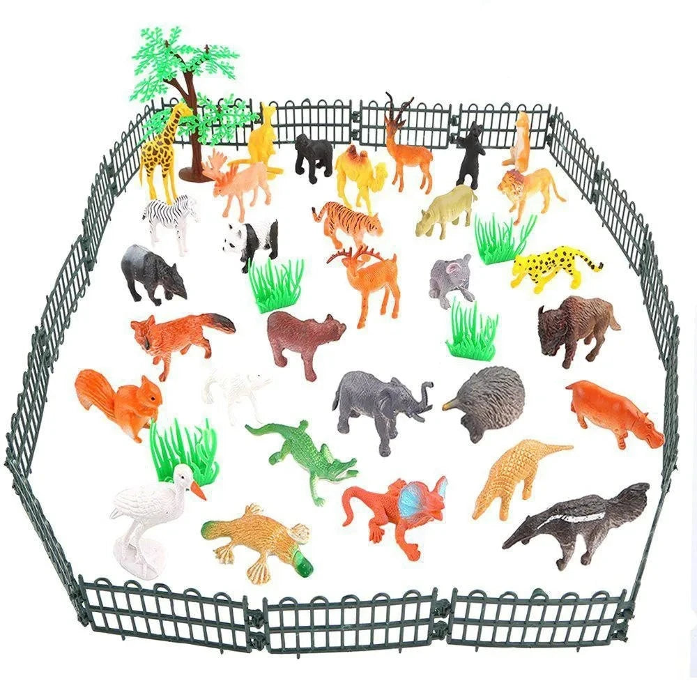 53Pcs/set Animal Toy Simulation