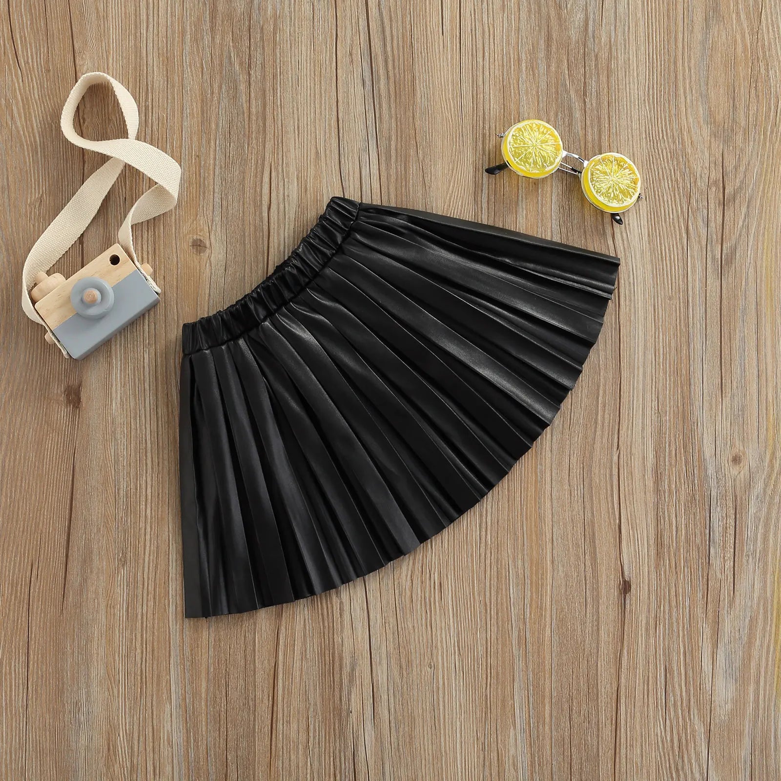 High Waist Pleated Skirt