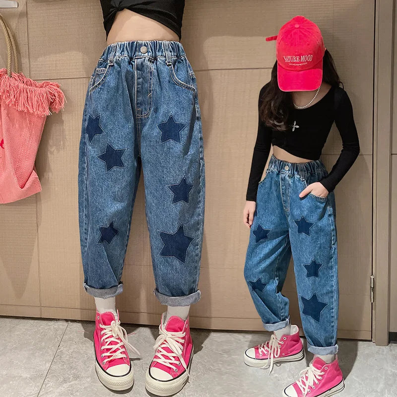 Star Print Jeans