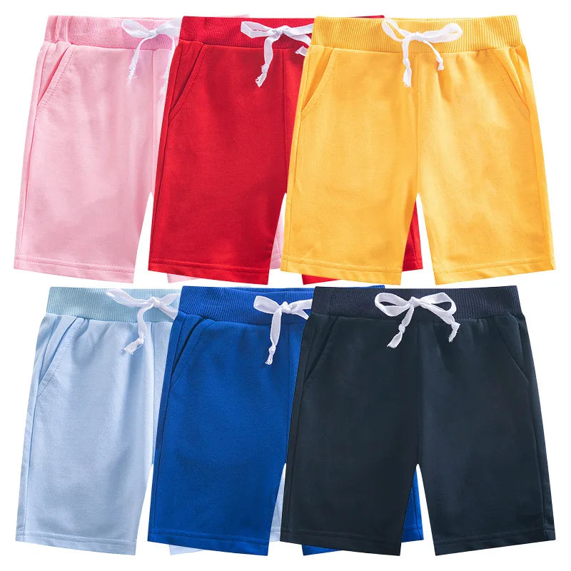 Elastic Waist Cotton Shorts