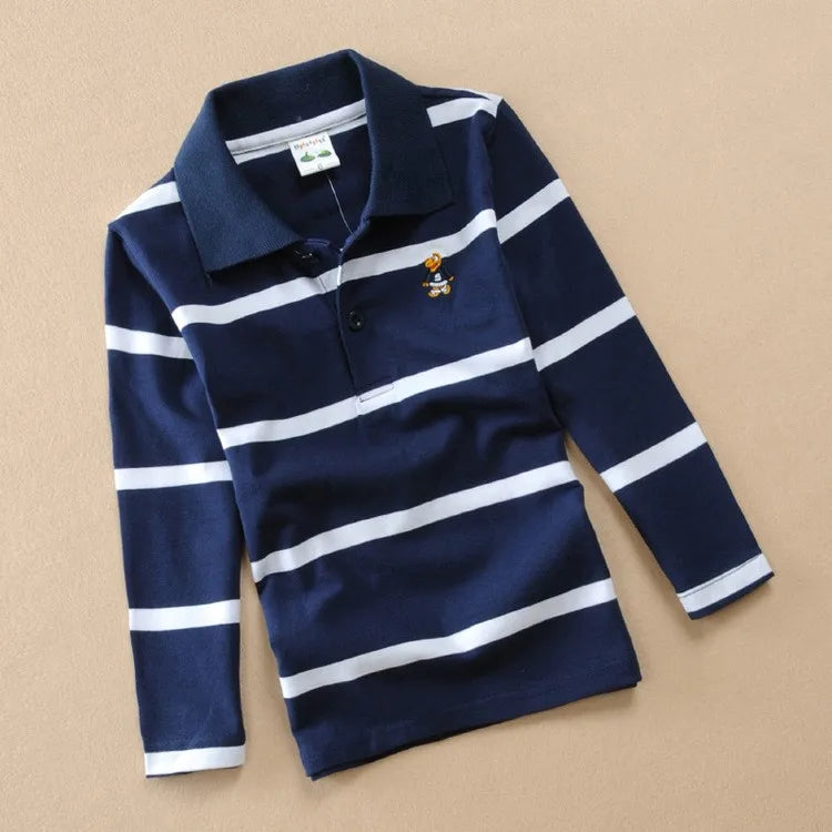 Striped Cotton Long Sleeve T-shirt