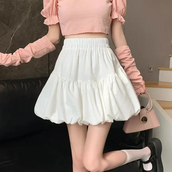 Cotton Bubble Skirt