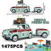 Tourist Picnic Car Trailer Building Block Set