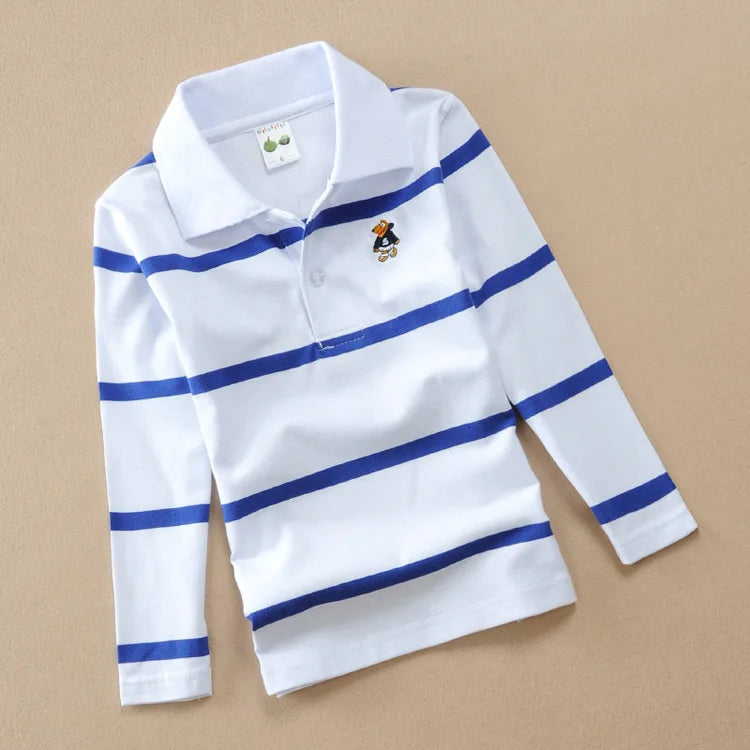 Striped Cotton Long Sleeve T-shirt