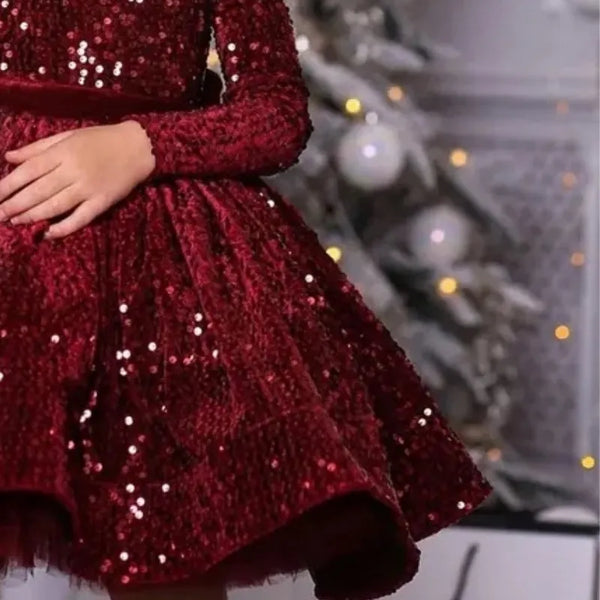 Festive Christmas Sequin Dress