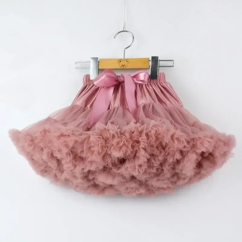 Solid Fluffy Tulle Tutu Skirt