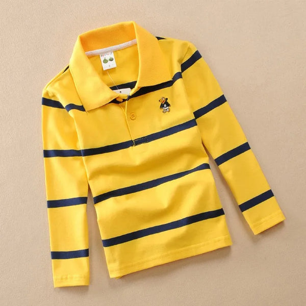 Striped Cotton Long Sleeve T-shirt