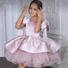 Bow Bubble Sleeves Princess Dress