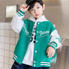 Contrast Alphabet Varsity Jacket