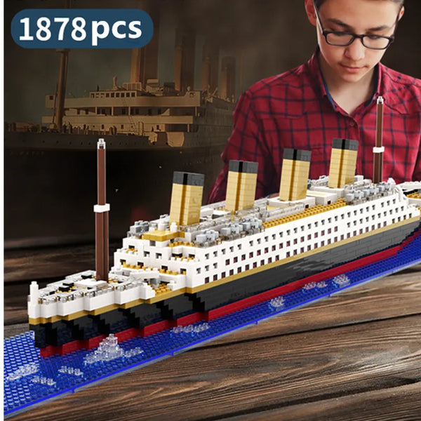 Titanic Model Building Blocks Bricks Toy